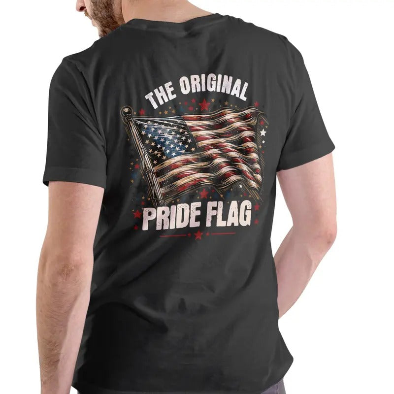 ORIGINAL PRIDE FLAG Cotton Casual Man - Adult & Kids T-Shirts, Sweatshirts & Hoodies apparel design preview 1