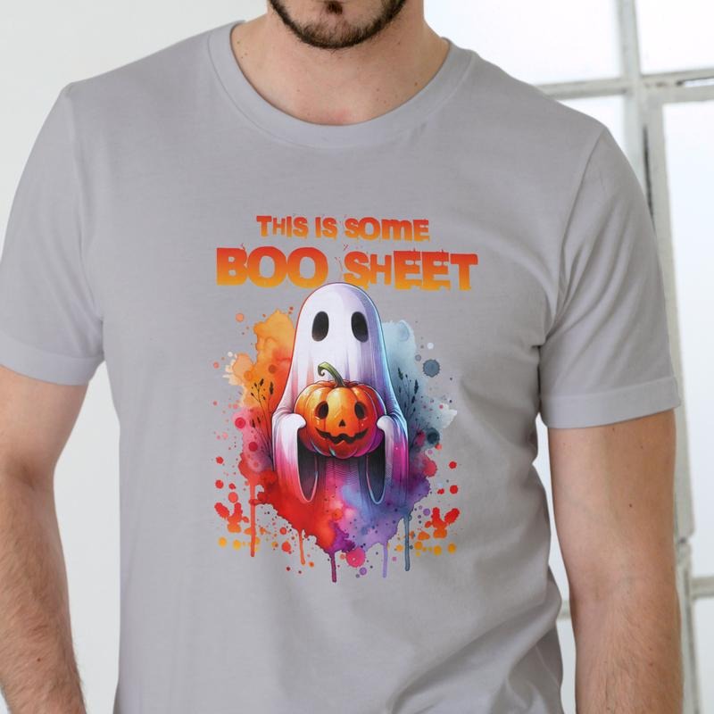 THIS IS SOME BOO SHEET HALLOWEEN Cotton - Adult & Kids T-Shirts, Sweatshirts & Hoodies apparel design preview 1