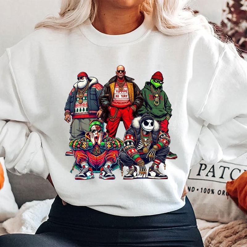 THUGLIFE Movies Xmas Comfort Cotton Fabric Top Thug - Adult & Kids T-Shirts, Sweatshirts & Hoodies apparel design preview 1