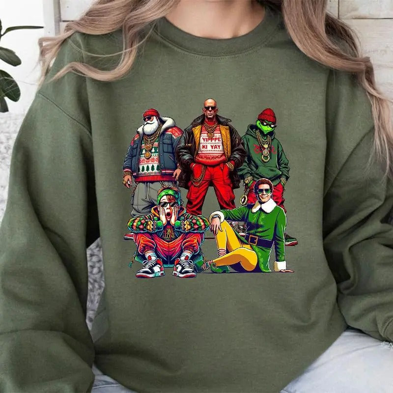 THUGLIFE Movies Xmas Comfort Cotton Fabric Top - Adult & Kids T-Shirts, Sweatshirts & Hoodies apparel design preview 1