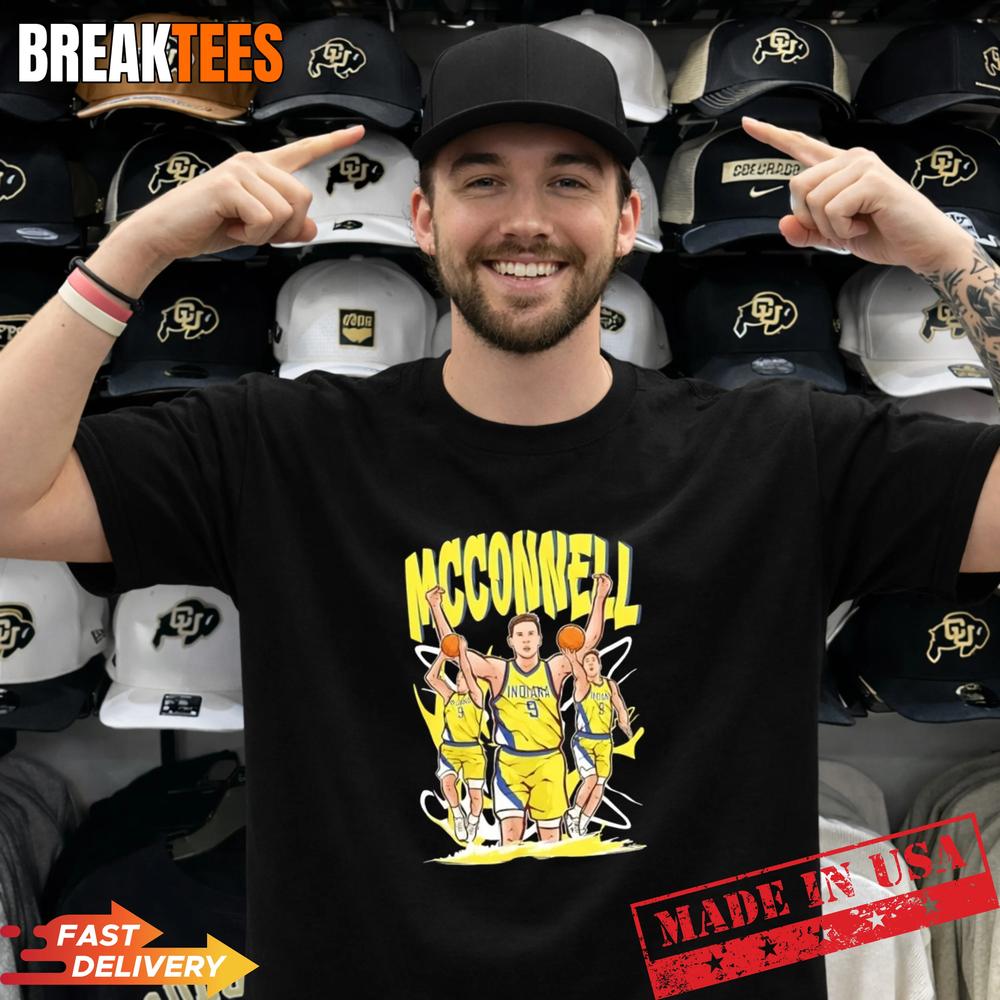 TJ McConnell Indiana Pacers Basketball Cartoon - Adult & Kids T-Shirts, Sweatshirts & Hoodies apparel design preview 1
