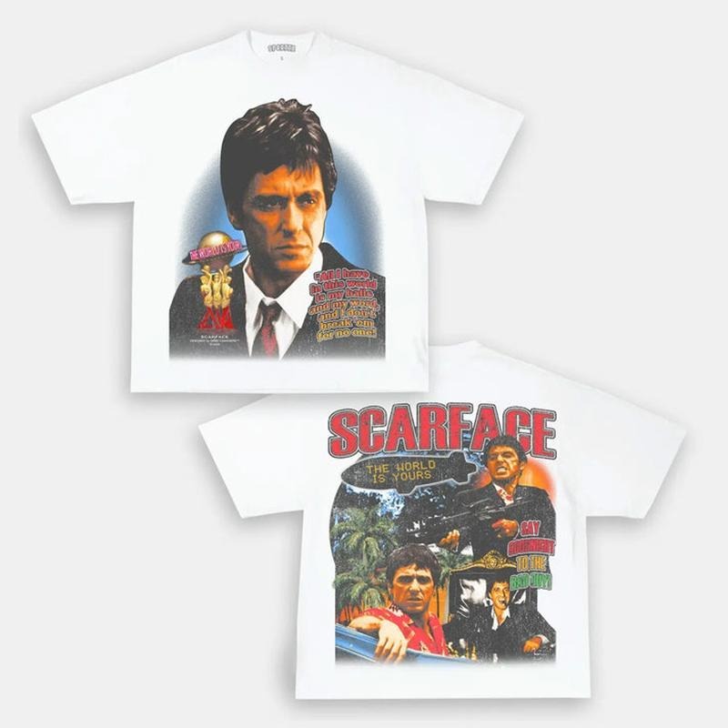 TONY MONTANA "SCARFACE" HEAVYWEIGHT Breezy Heavy - Adult & Kids T-Shirts, Sweatshirts & Hoodies apparel design preview 1