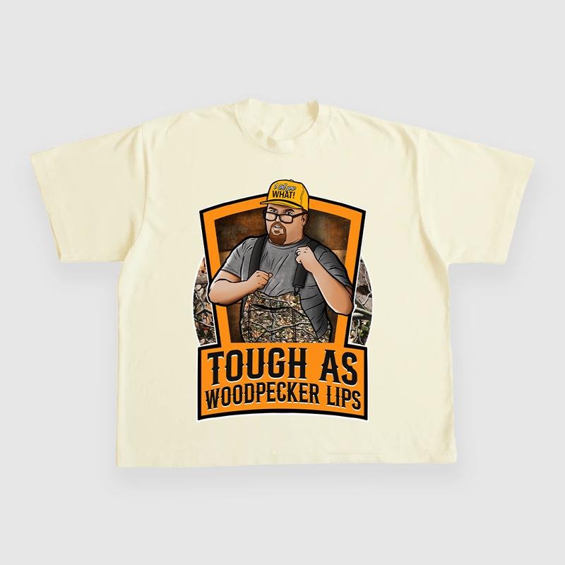 TOUGH AS WOODPECKER LIPS JUSTIN STAGNER CUSTOM - Adult & Kids T-Shirts, Sweatshirts & Hoodies apparel design preview 1