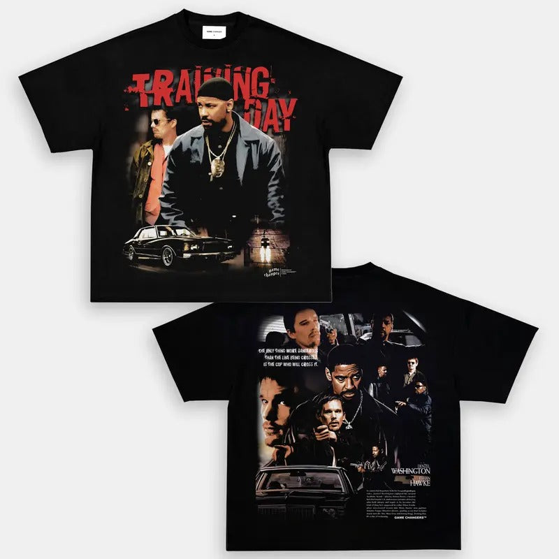 TRAINING DAY V2 Trending Movie Vintage 90s Fans Him - Adult & Kids T-Shirts, Sweatshirts & Hoodies apparel design preview 1