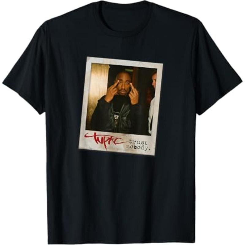 TUPAC SHAKUR Trust Nobody Photo Black Small Short - Adult & Kids T-Shirts, Sweatshirts & Hoodies apparel design preview 1