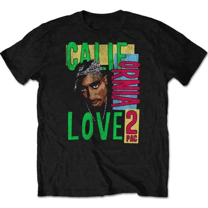 TUPAC OFFICIAL BAND CALIFORNIA LOVE Hip Hop Short - Adult & Kids T-Shirts, Sweatshirts & Hoodies apparel design preview 1