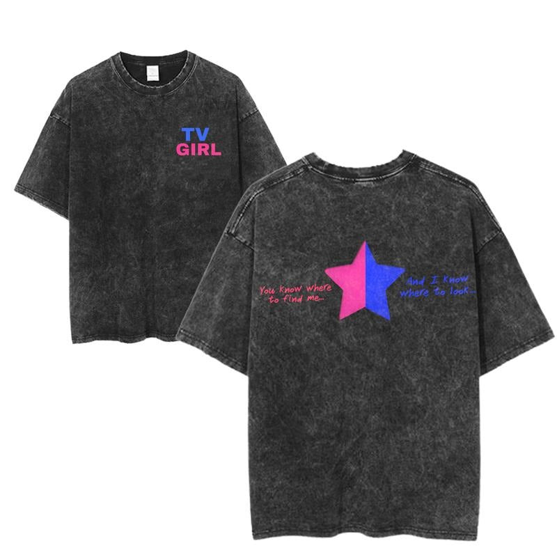TV Girl Tour You Know Where Find Me Lyric Indie Band - Adult & Kids T-Shirts, Sweatshirts & Hoodies apparel design preview 1