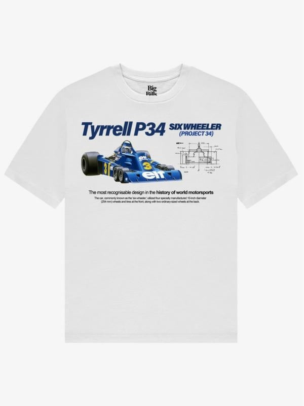 TYRRELL P34 Vintage Womenswear Cotton Top - Adult & Kids T-Shirts, Sweatshirts & Hoodies apparel design preview 1