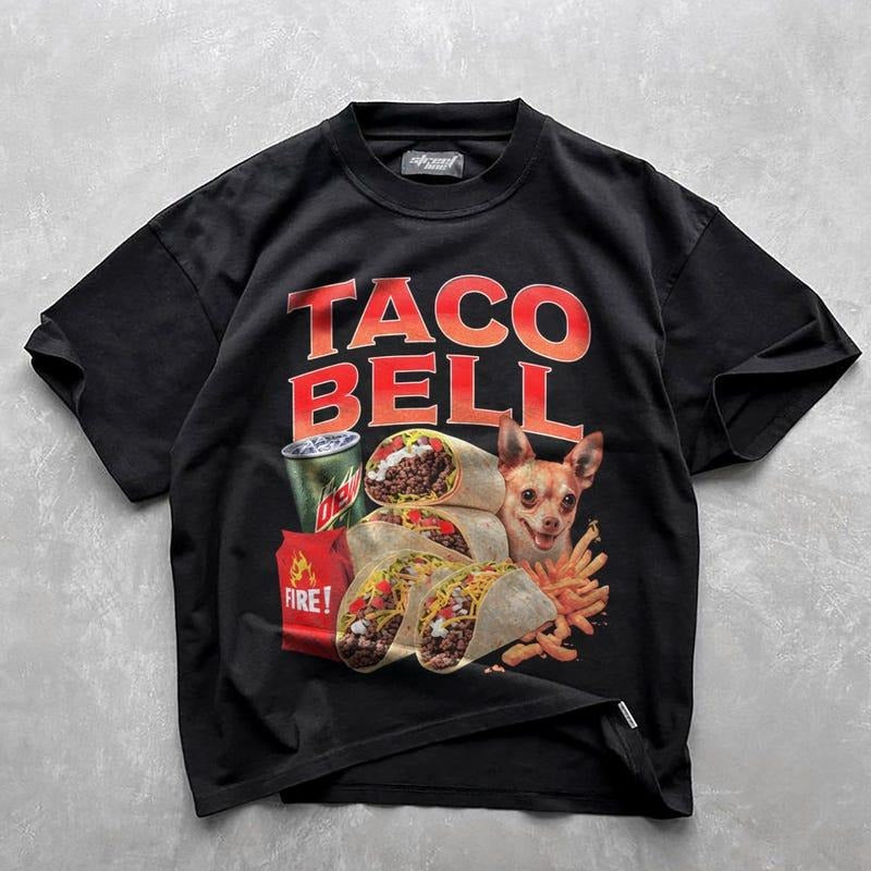 Taco Bell 90'S Bootleg Funny Meme - Adult & Kids T-Shirts, Sweatshirts & Hoodies apparel design preview 1