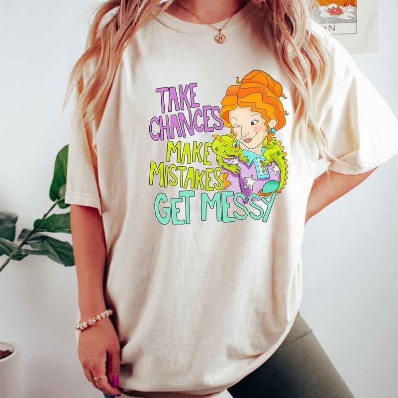 Take Chances Make Mistakes Get Messy Miss Frizzle - Adult & Kids T-Shirts, Sweatshirts & Hoodies apparel design preview 1