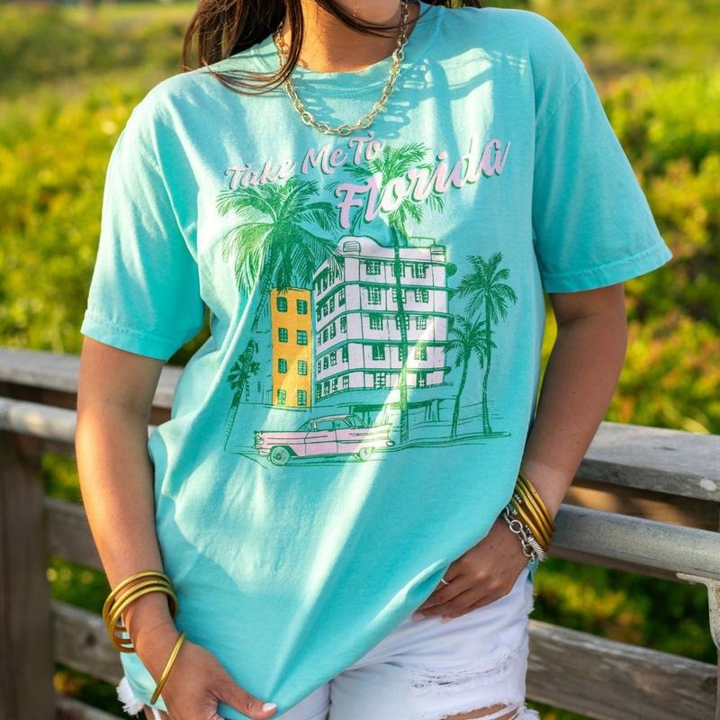 'Take Me Florida' Retro - Adult & Kids T-Shirts, Sweatshirts & Hoodies apparel design preview 1