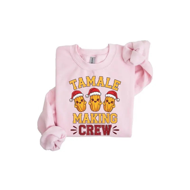 Tamale Making Crew Santa Claus Mesoamerican - Adult & Kids T-Shirts, Sweatshirts & Hoodies apparel design preview 1