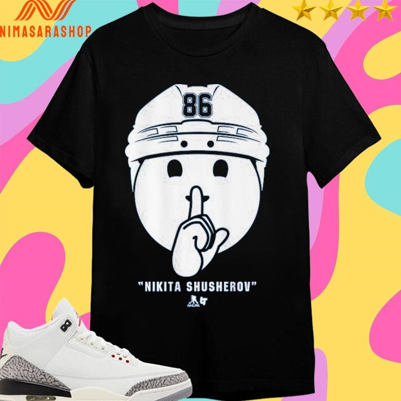 Tampa Bay Lightning Nikita Kucherov Shhh Celly - Adult & Kids T-Shirts, Sweatshirts & Hoodies apparel design preview 1