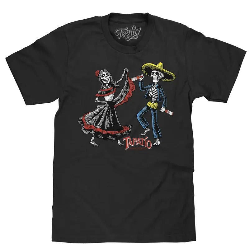 Tapatio Hot Sauce Day Dead Black - Adult & Kids T-Shirts, Sweatshirts & Hoodies apparel design preview 1