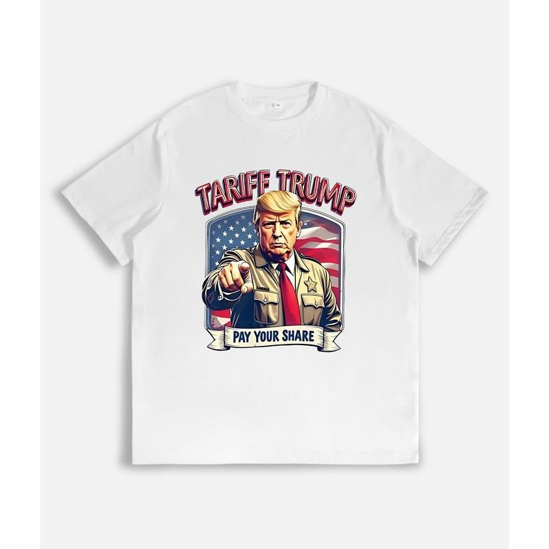 Tariff Trump Pay Your Share Funny Trummp Supporters - Adult & Kids T-Shirts, Sweatshirts & Hoodies apparel design preview 1