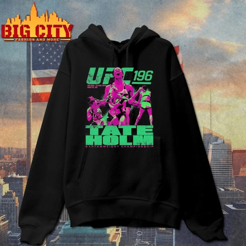 Tate Vs Holm Ufc 196 Featherweight Championship - Adult & Kids T-Shirts, Sweatshirts & Hoodies apparel design preview 1