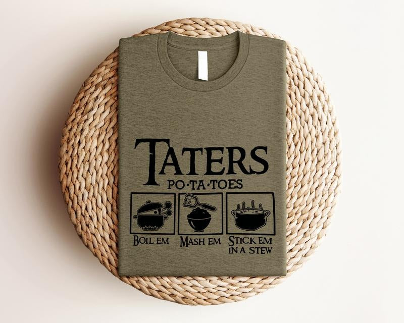 Taters Potatoes Boil Em Mash Stick Stew Potato Lover - Adult & Kids T-Shirts, Sweatshirts & Hoodies apparel design preview 1