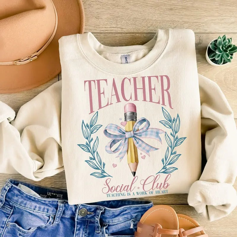 Teacher Social Club ABCD Tour Back School End Year - Adult & Kids T-Shirts, Sweatshirts & Hoodies apparel design preview 1
