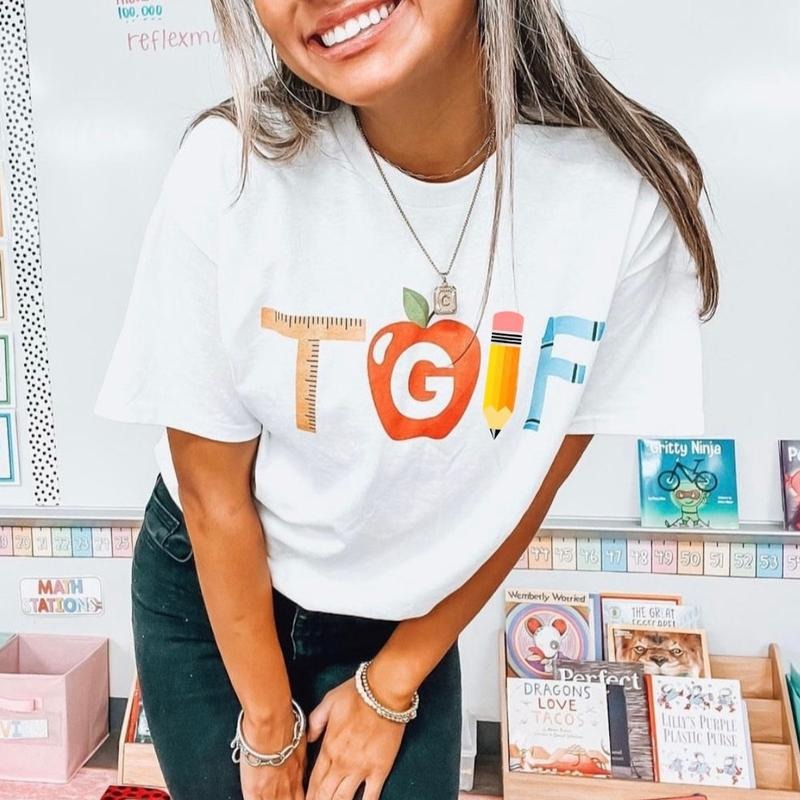 'Teacher TGIF' - Adult & Kids T-Shirts, Sweatshirts & Hoodies apparel design preview 1