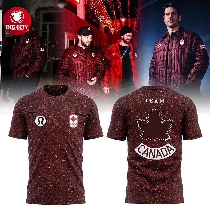 Team Canada 2026 x Olympic Milano Cortina Golden Two - Adult & Kids T-Shirts, Sweatshirts & Hoodies apparel design preview 1