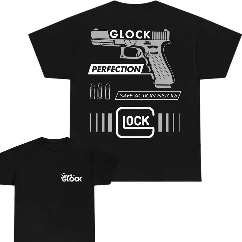 Team Glock Perfection Safe Action We Trust Sarcastic - Adult & Kids T-Shirts, Sweatshirts & Hoodies apparel design preview 1