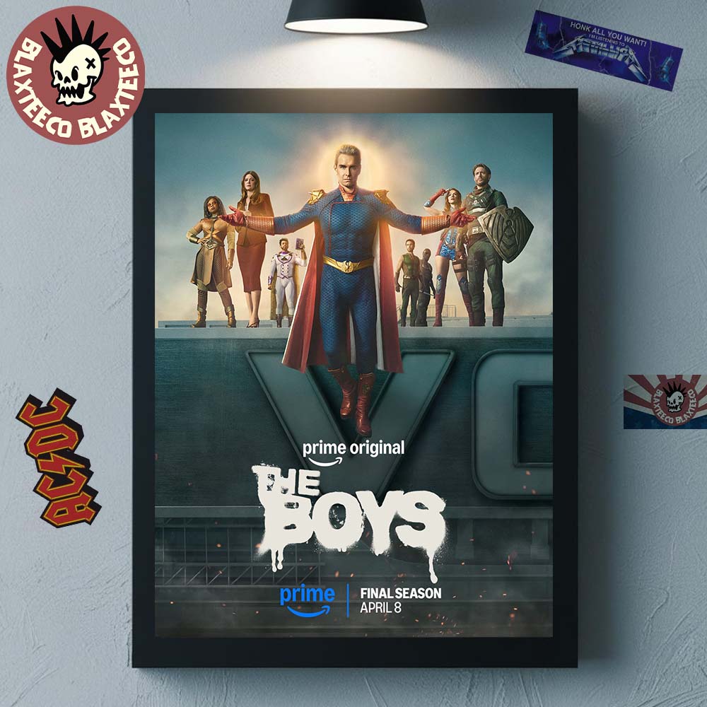 Team Homelander The Boys Season 5 Home Decor Poster - Adult & Kids T-Shirts, Sweatshirts & Hoodies apparel design preview 1