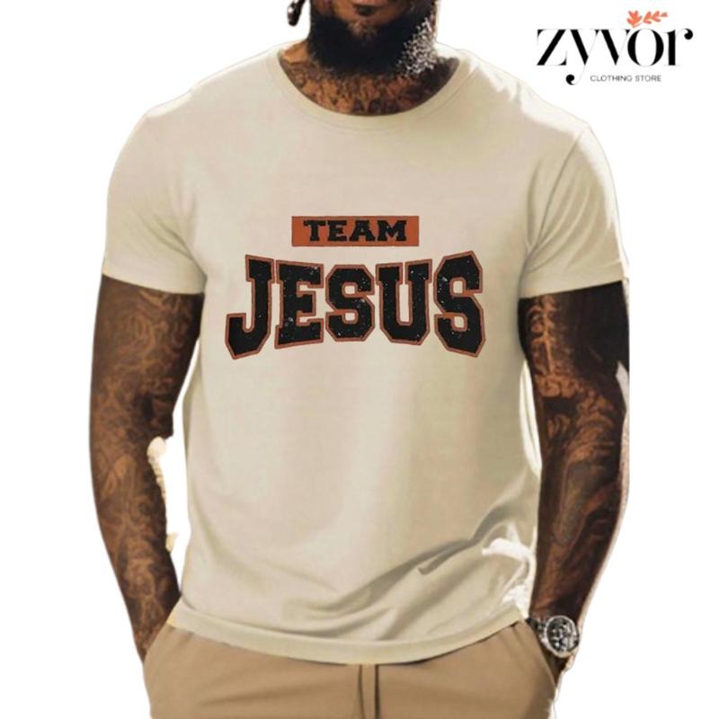 Team Jesus Casual Crew Neck Short Sleeve Tops Perfect - Adult & Kids T-Shirts, Sweatshirts & Hoodies apparel design preview 1