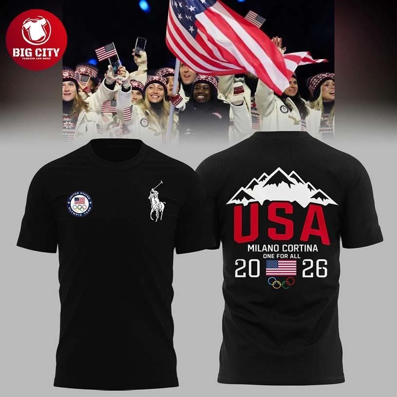 Team USA 2026 Olympic Milano Cortina Two Sided - Adult & Kids T-Shirts, Sweatshirts & Hoodies apparel design preview 1
