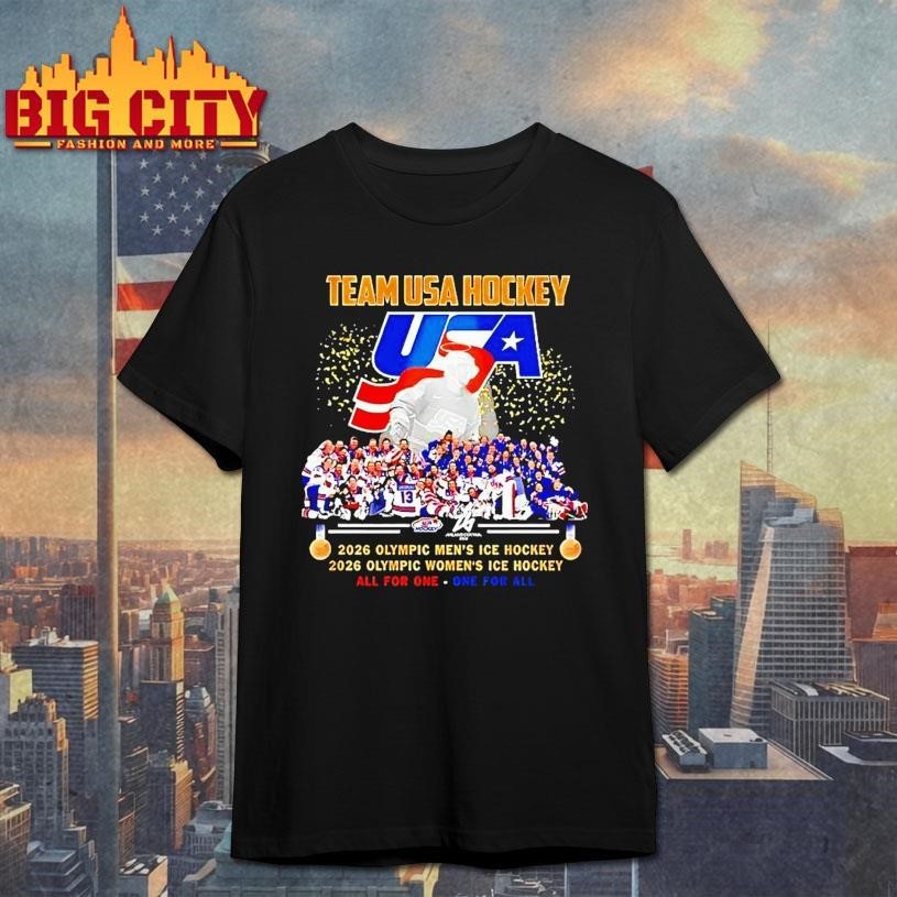 Team Usa Hockey 2026 Olympic Mens And Womens Ice All - Adult & Kids T-Shirts, Sweatshirts & Hoodies apparel design preview 1