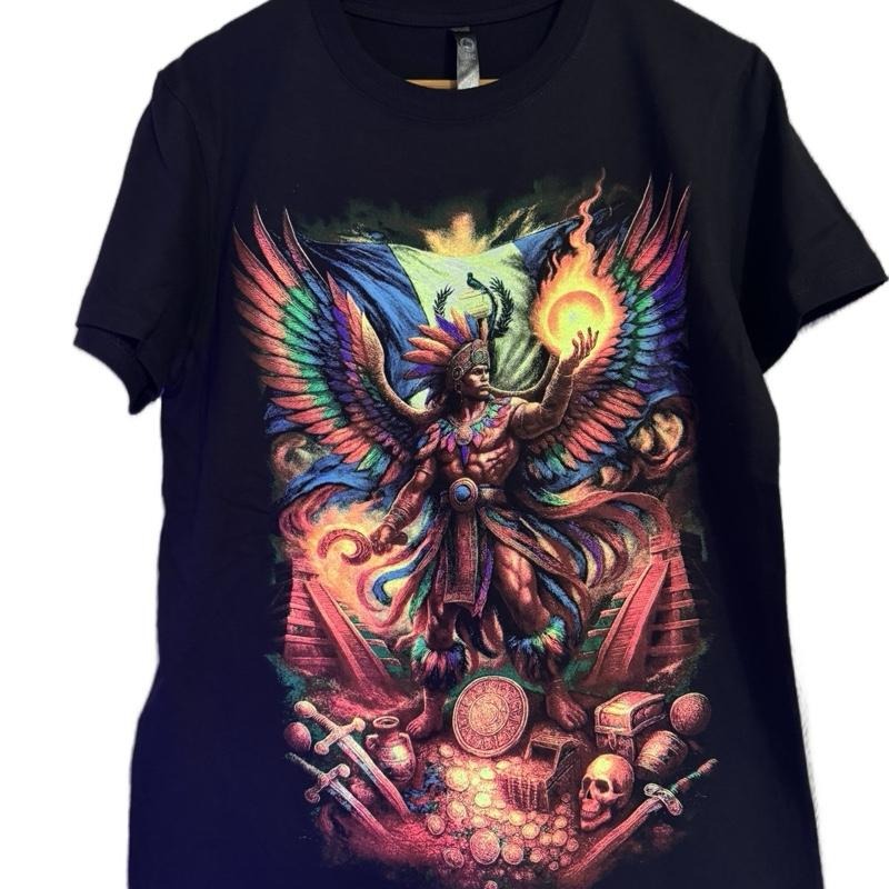 Tecun Uman Black Colorful Unique Artwork Print - Adult & Kids T-Shirts, Sweatshirts & Hoodies apparel design preview 1