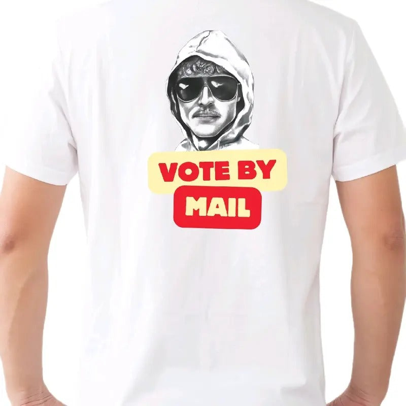 Ted Sketch Vote Mail: No ID Cotton Menswear Top - Adult & Kids T-Shirts, Sweatshirts & Hoodies apparel design preview 1