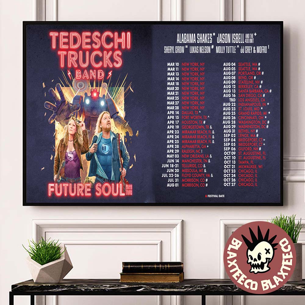 Tedeschi Trucks Band Future Soul 2026 Tour North - Adult & Kids T-Shirts, Sweatshirts & Hoodies apparel design preview 1