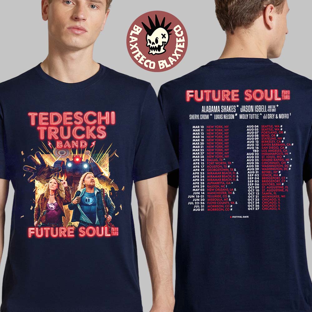 Tedeschi Trucks Band Future Soul 2026 Tour North - Adult & Kids T-Shirts, Sweatshirts & Hoodies apparel design preview 1