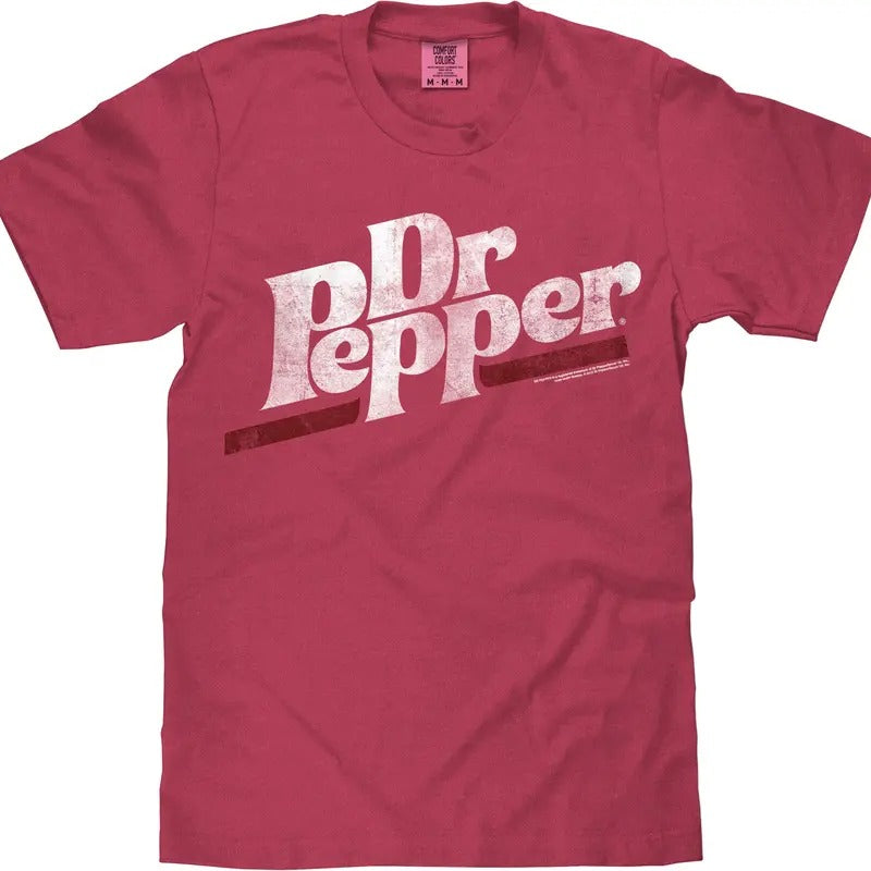 Luv X Comfort Colors Distressed Dr Pepper Logo Brick - Adult & Kids T-Shirts, Sweatshirts & Hoodies apparel design preview 1