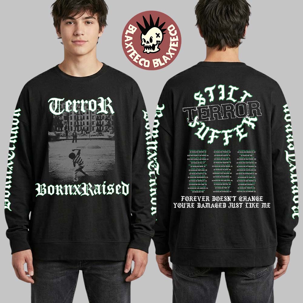 Terror X Born Raised North America 2026 Still Suffer - Adult & Kids T-Shirts, Sweatshirts & Hoodies apparel design preview 1