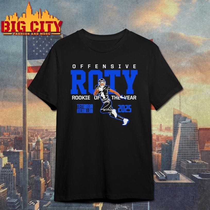 Tetairoa McMillan Offensive Rookie Of The Year 2025 - Adult & Kids T-Shirts, Sweatshirts & Hoodies apparel design preview 1