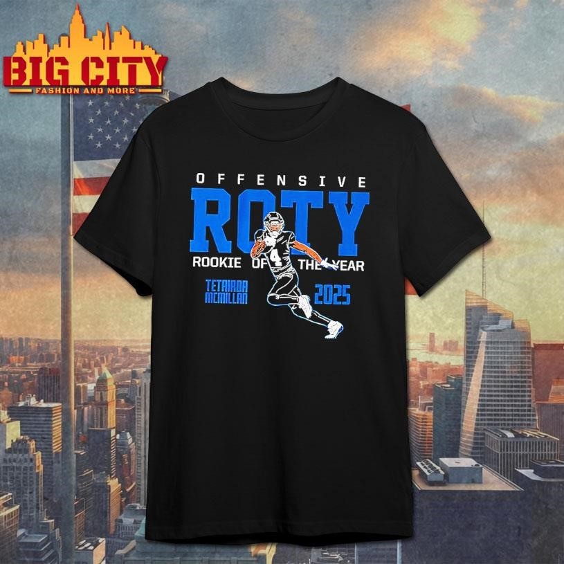 Tetairoa Mcmillan Carolina Panthers 2025 Offensive - Adult & Kids T-Shirts, Sweatshirts & Hoodies apparel design preview 1