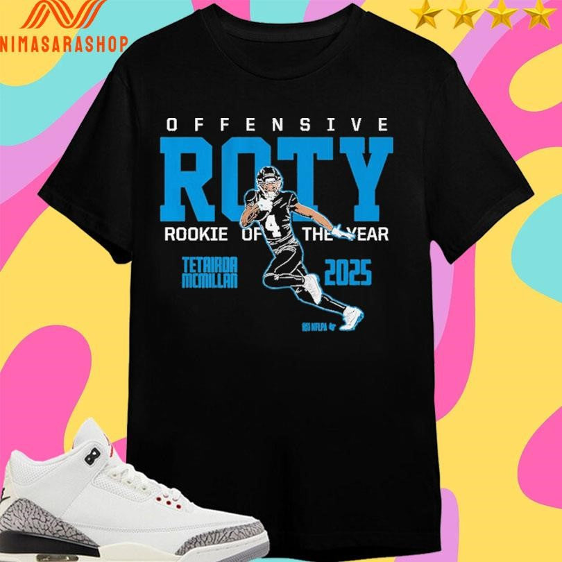 Tetairoa Mcmillan Carolina Panthers 2025 Offensive - Adult & Kids T-Shirts, Sweatshirts & Hoodies apparel design preview 1