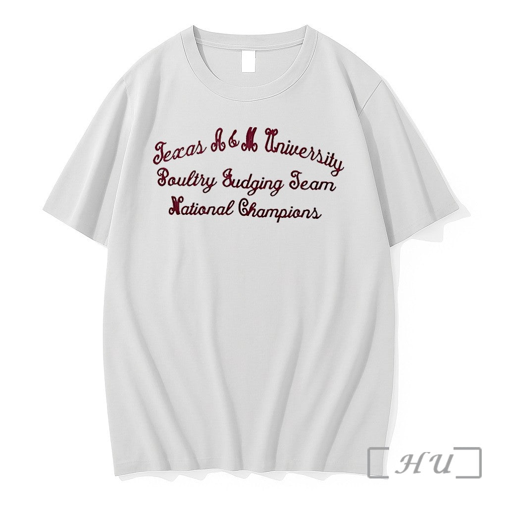 Texas Am University Poultry Judging Team National - Adult & Kids T-Shirts, Sweatshirts & Hoodies apparel design preview 1