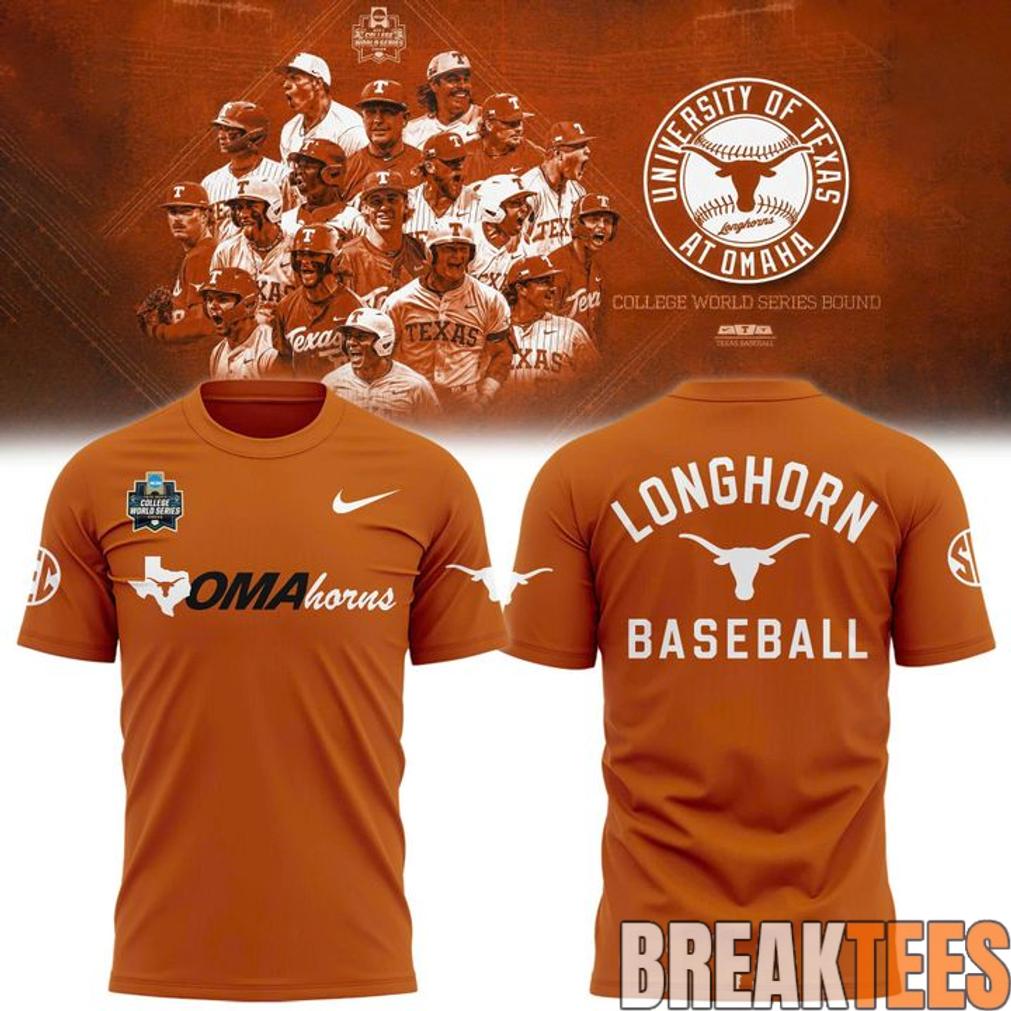 Texas Longhorns 2026 NCAA Baseball Men's College - Adult & Kids T-Shirts, Sweatshirts & Hoodies apparel design preview 1