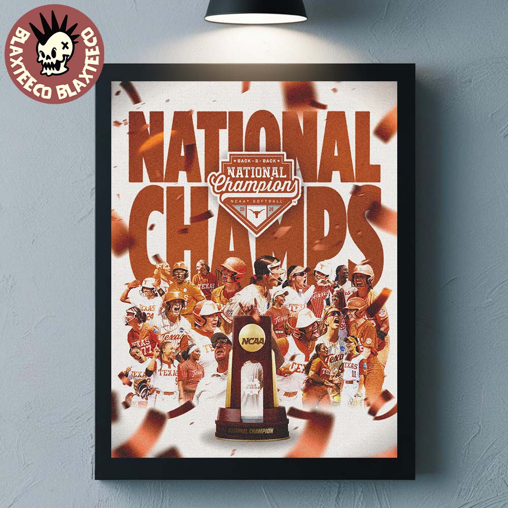 Texas Longhorns Women's Softball NCAA 2026 National - Adult & Kids T-Shirts, Sweatshirts & Hoodies apparel design preview 1