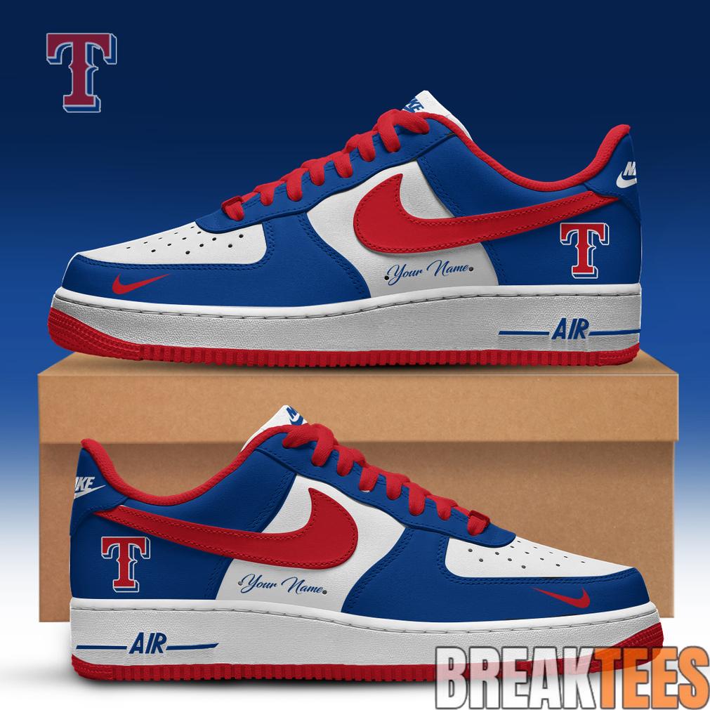 Texas Rangers Special Edition Air Force 1 Low Custom - Adult & Kids T-Shirts, Sweatshirts & Hoodies apparel design preview 1