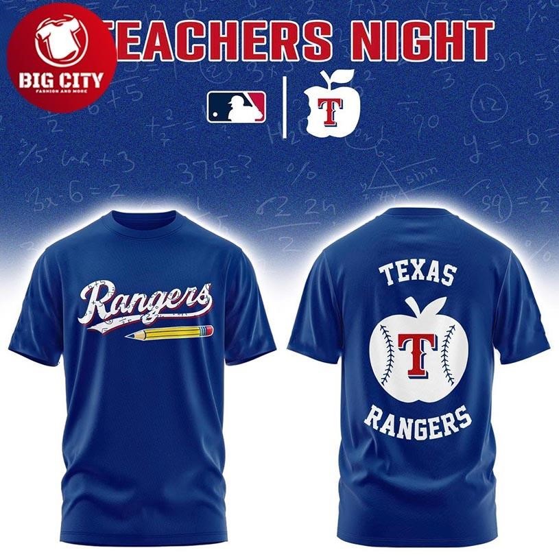 Texas Rangers Teacher Appreciation Night 2026 x MLB - Adult & Kids T-Shirts, Sweatshirts & Hoodies apparel design preview 1