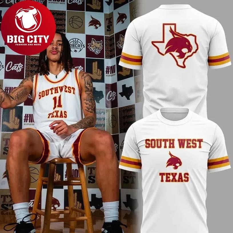 Texas State Basketball Throwback Uniform Two Sided - Adult & Kids T-Shirts, Sweatshirts & Hoodies apparel design preview 1