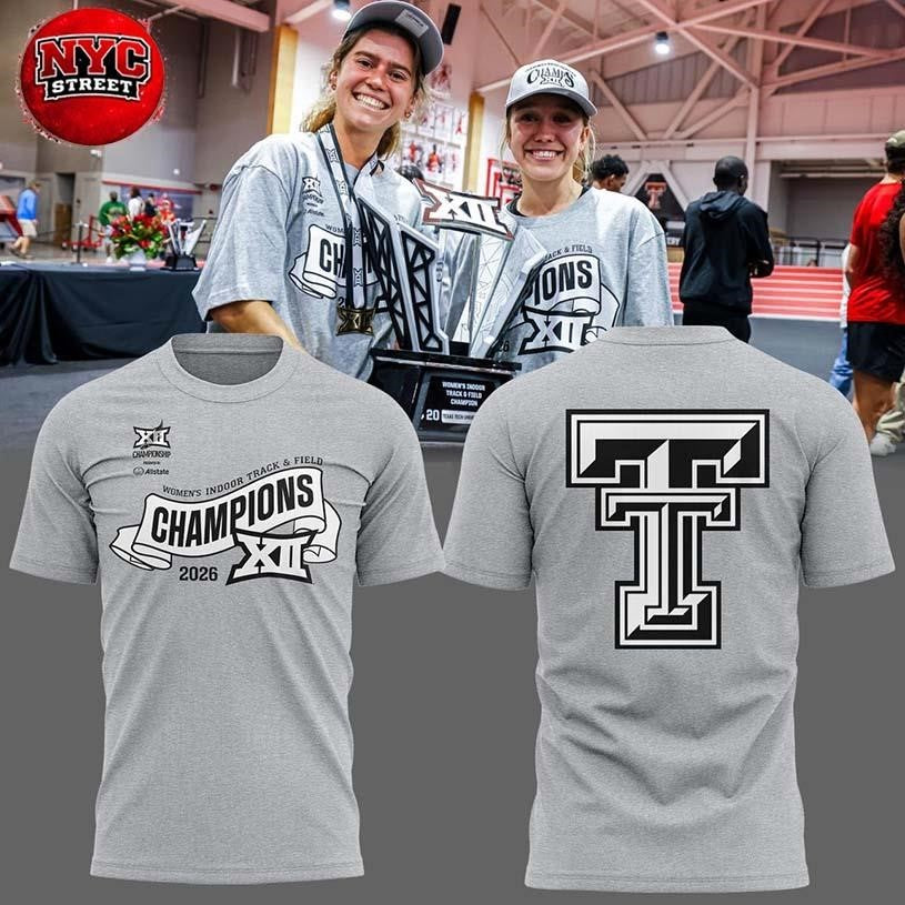 Texas Tech Red Raiders 2026 Women' s Indoor Track - Adult & Kids T-Shirts, Sweatshirts & Hoodies apparel design preview 1