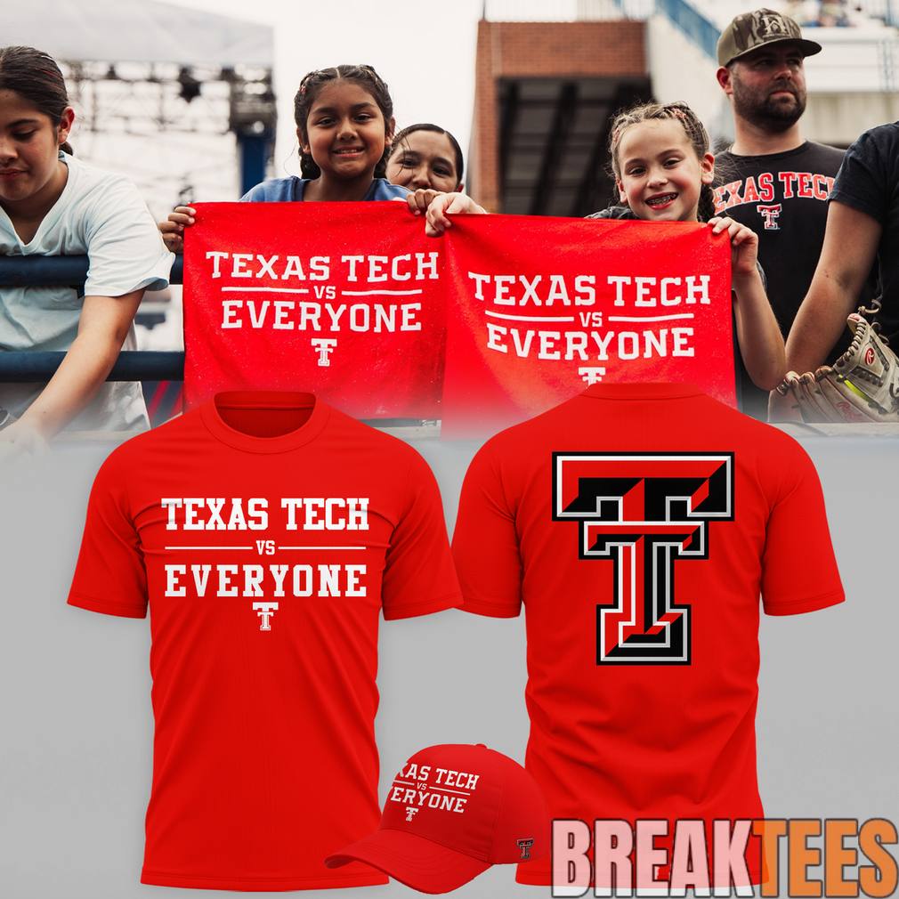 Texas Tech Red Raiders Vs Everyone' - Adult & Kids T-Shirts, Sweatshirts & Hoodies apparel design preview 1