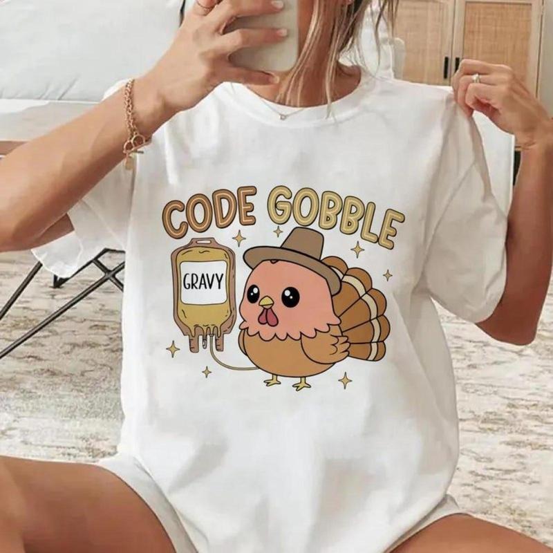 Thanksgiving Nurse Funny RN Cna Medical Team Cute ER - Adult & Kids T-Shirts, Sweatshirts & Hoodies apparel design preview 1