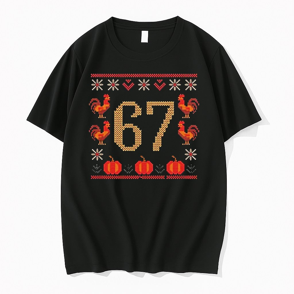 Thanksgiving Ugly 67 Sweater Jpg - Adult & Kids T-Shirts, Sweatshirts & Hoodies apparel design preview 1