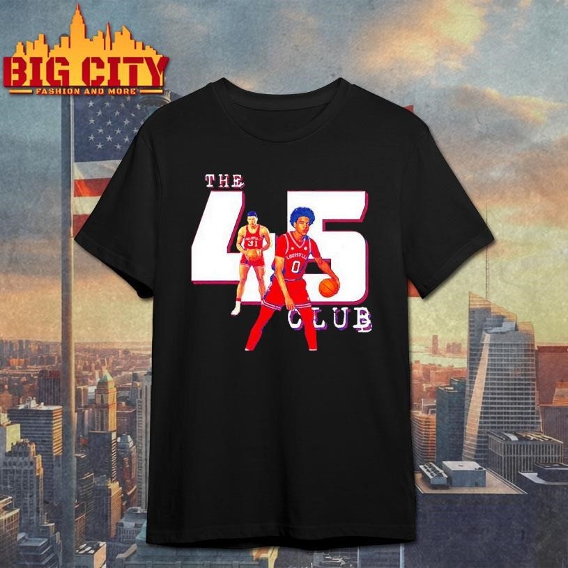 The 45 club Louisville Cardinals Mikel Brown - Adult & Kids T-Shirts, Sweatshirts & Hoodies apparel design preview 1