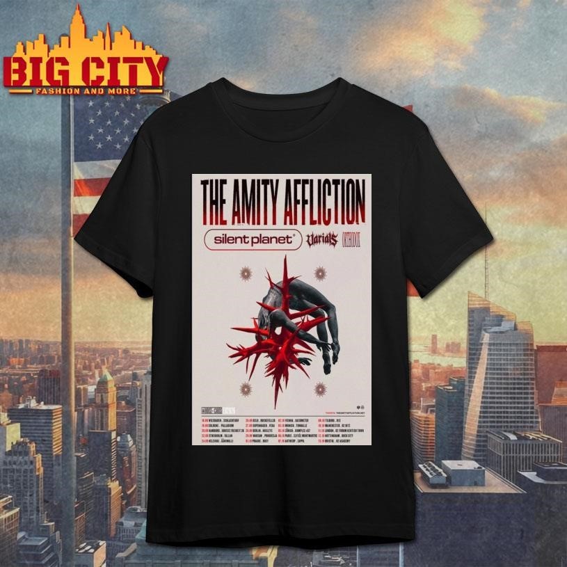 The Amity Affliction Europe UK 2026 Poster - Adult & Kids T-Shirts, Sweatshirts & Hoodies apparel design preview 1